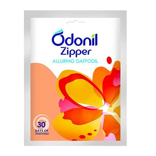 Odonil Bathroom Air Freshener Zipper - Alluring Daffodil - 10g-0