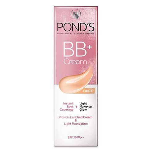 Ponds BB+ Cream, Instant Spot Coverage + Light make up Glow, Light, 18 g-0