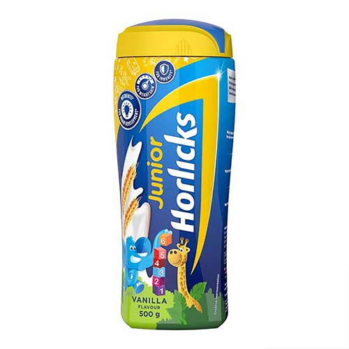 Horlicks Junior Health And Nutrition Drink With Vanilla Flavour- 500g Pet Jar-0