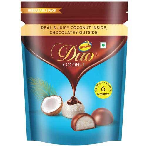 Sundrop Duo Coconut Chocolate, 6 Pralines Pack-0