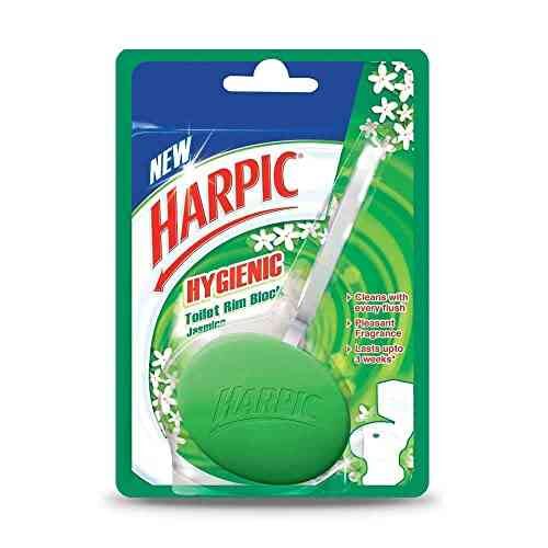 Harpic Hygienic Toilet Cleaner Rim Block Jasmine 26g