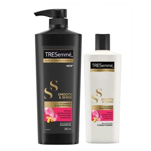 Tresemme Smooth & Shine Shampoo 580ml With Smooth & Shine Comditioner 190ml-0