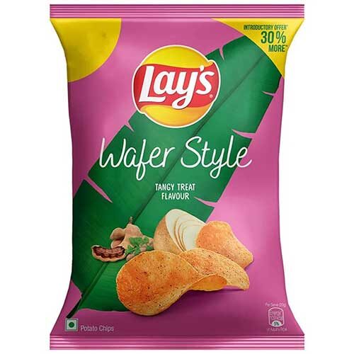 Lays Wafer Style - Potato Chips, Tangy Treat Flavour, 52 g-0