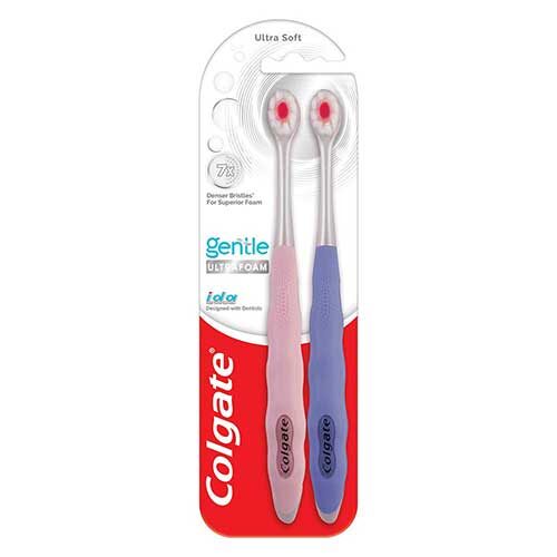 Colgate Gentle UltraFoam Ultra Soft Bristles Toothbrush, 2 Pcs,-0