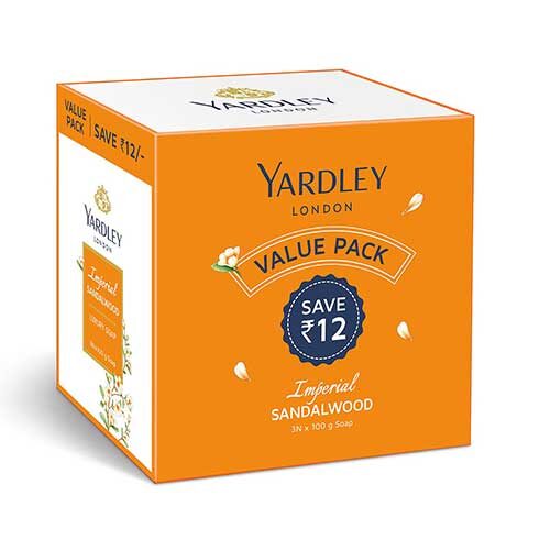 Yardley London Sandalwood Luxury Soap, 100 g, Pack of 3-0