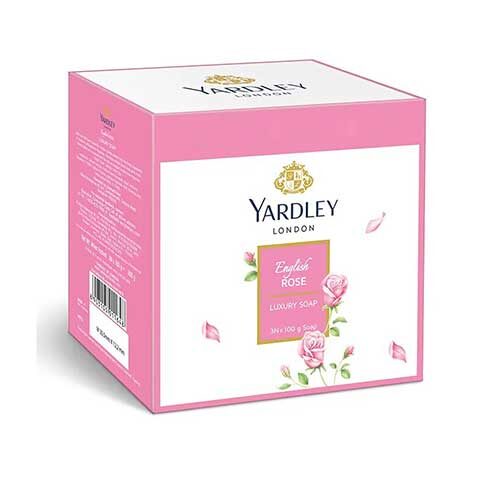 Yardley London English Rose Luxury Soap,100 g, Pack of 3-0