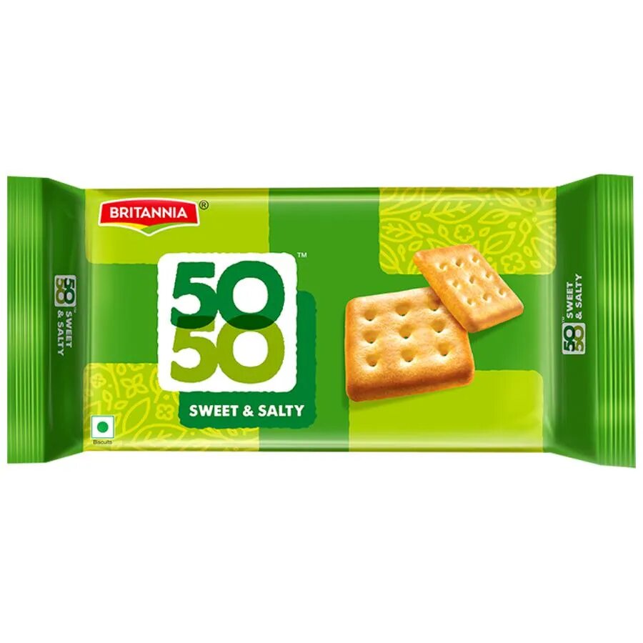 Britannia 50-50 Sweet & Salty Biscuits, 200 g-0