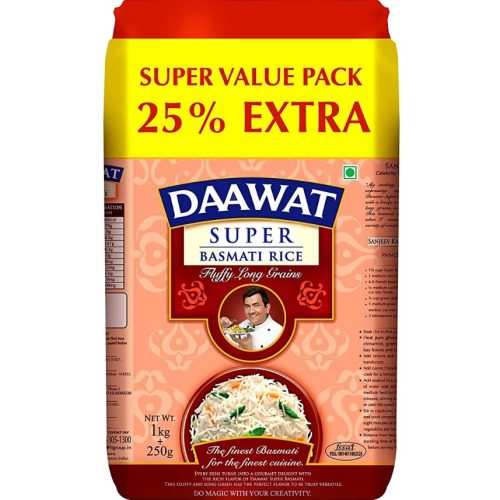 Daawat Super Basmati, 1kg with 25% Extra-0