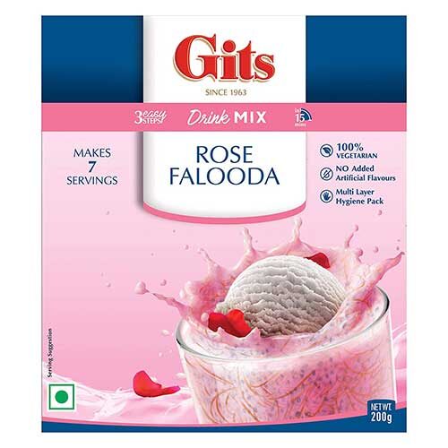 Gits Falooda Mix, Rose, 200g-0