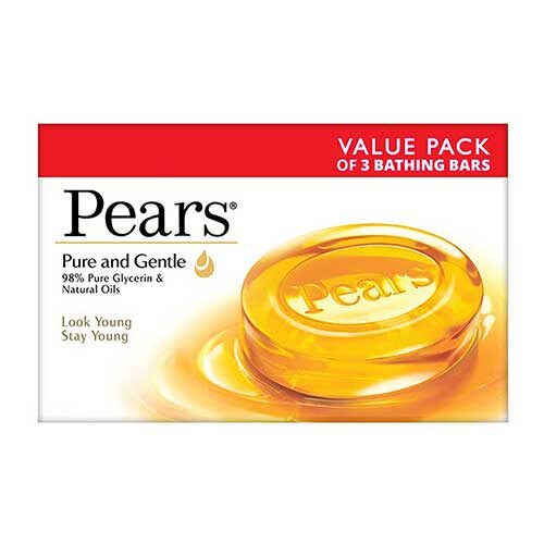 Pears Pure & Gentle Soap Bar, 125g (Pack of 3)-0