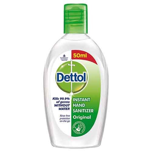 Dettol Original Germ Protection Alcohol Based Hand Sanitizer, 50ml-0