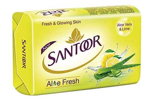Santoor Bathing Soap, Aloe Vera & Lime, 46g(4N)-0