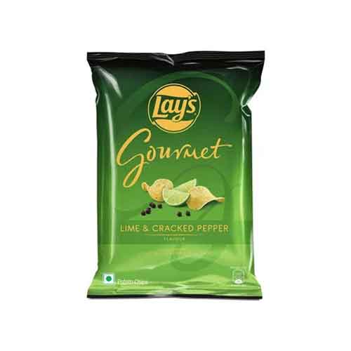 Lay's Gourmet Potato Chips , Lime & Cracked Pepper Flavour,55g-0