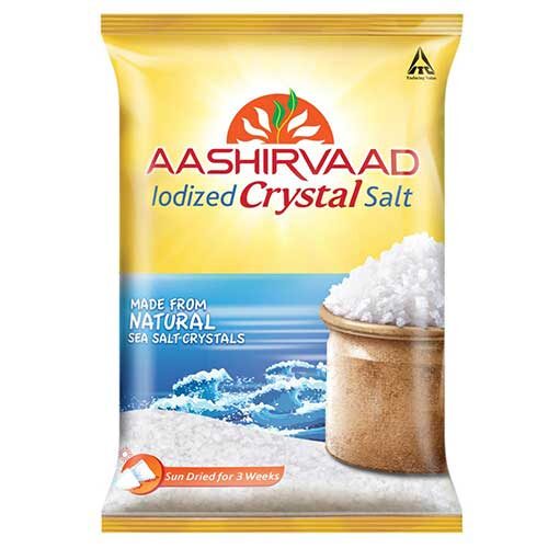 Aashirvaad Iodized Crystal Salt 1 kg-0