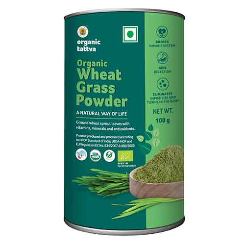 Organic Tattva Wheat Grass Powder, 100g-0