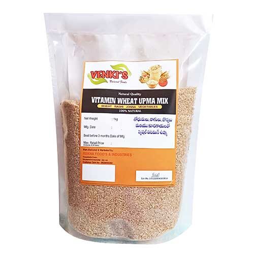 Venki's Instant Vitamin Wheat Upma Mix, 1Kg Pouch-12916
