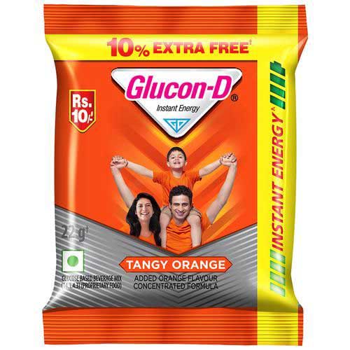 Glucon-D Instant Energy Health Drink Tangy Orange, 22 g (Pack of 12)-0