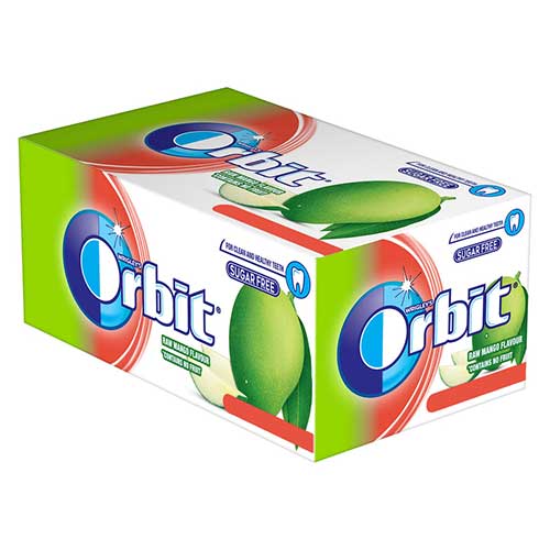 Orbit Raw Mango Flavour Chewing Gum, 32x4.4g-0